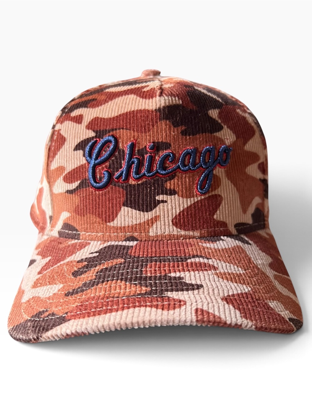 New Era Chicago Cubs Cooperstown Corduroy Camo 9FORTY Adjustable Hat